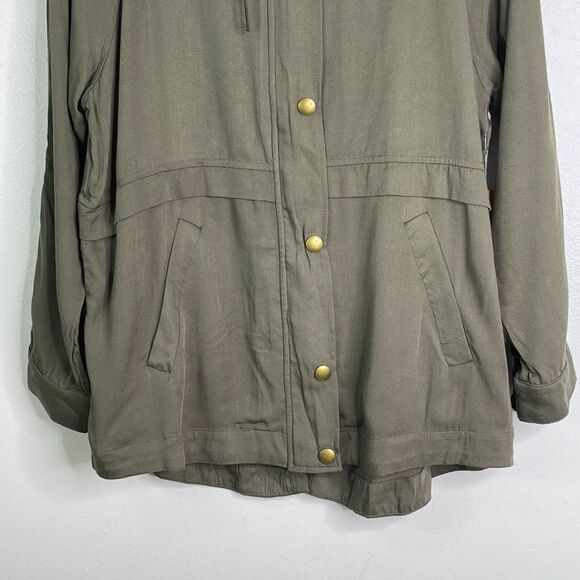 New Andree by Unit Anorak Hoodie Military Utility Jacket Women's Size Small - Picture 4 of 9
